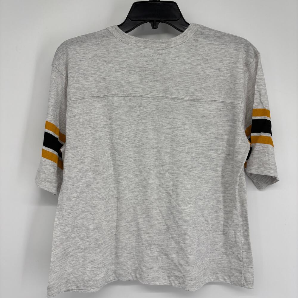 Mighty Fine Top Tee Juniors Made in the Nineties Graphic Varsity Womens Gray M - Picture 4 of 5